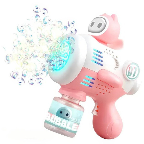 Генератор мильних бульбашок Bubble Maker на акумуляторі, дитяча автоматична іграшка з підсвіткою