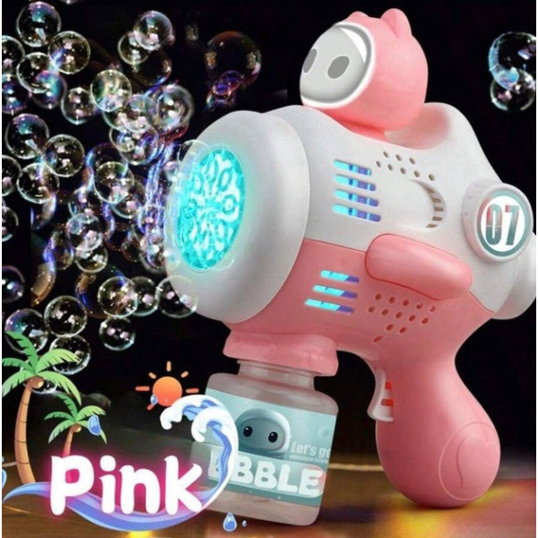Генератор мильних бульбашок Bubble Maker на акумуляторі, дитяча автоматична іграшка з підсвіткою