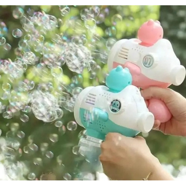 Генератор мильних бульбашок Bubble Maker на акумуляторі, дитяча автоматична іграшка з підсвіткою