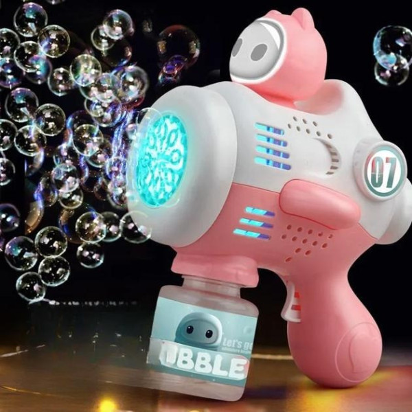 Генератор мильних бульбашок Bubble Maker на акумуляторі, дитяча автоматична іграшка з підсвіткою