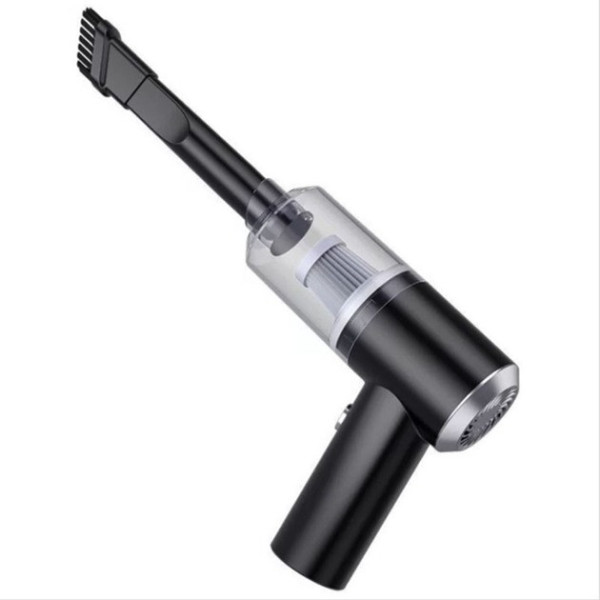 Портативний автомобільний пилосос 2 в 1 Vacuum Cleaner 8696 з насадками, бездротовою, 120 Вт, 4500 Па, чорний