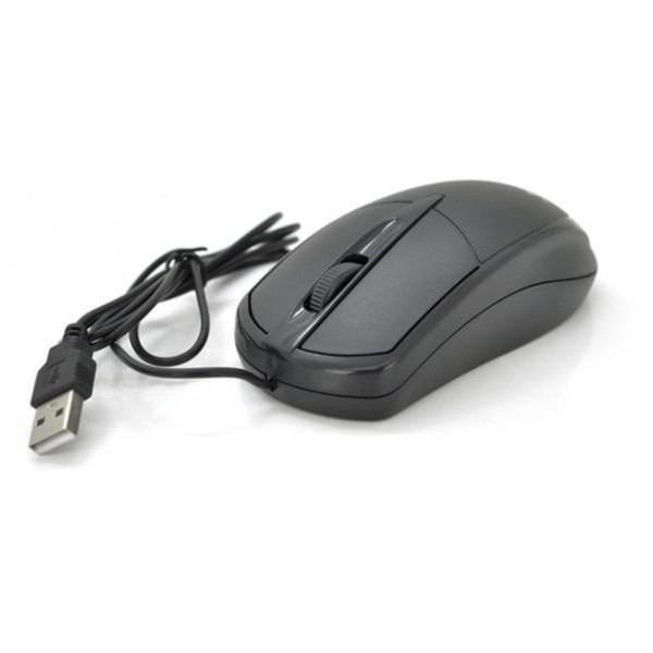 Проводная компьютерная мышь Jedel CP72 USB 1000 DPI для ноутбука и ПК, черная, 1.35 м