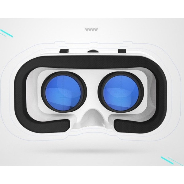 3D очки виртуальной реальности SHINECON SC-G05a с пультом Y1 для смартфонов Android и iOS, белые