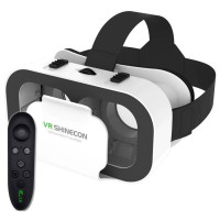 3D очки виртуальной реальности SHINECON SC-G05a с пультом Y1 для смартфонов Android и iOS, белые