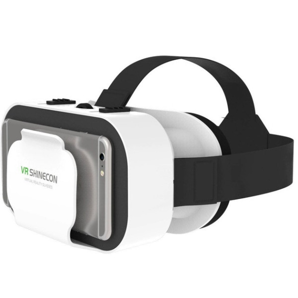 3D очки виртуальной реальности SHINECON SC-G05a с пультом Y1 для смартфонов Android и iOS, белые