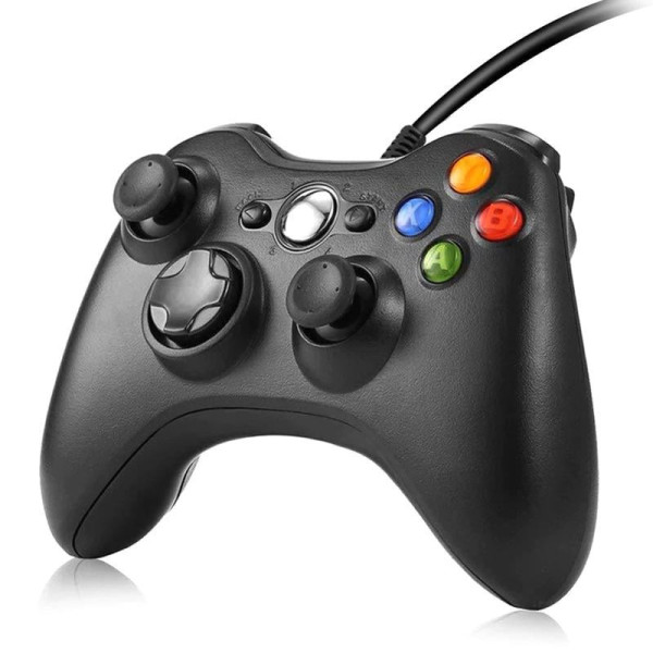 Дротовий геймпад Microsoft Xbox 360 White Джойстик з вібровідкліком і підтримкою Windows і Xbox 360  USB