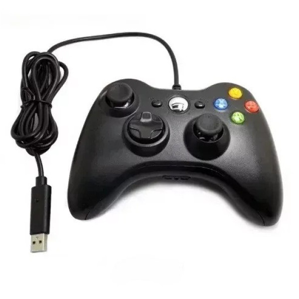 Дротовий геймпад Microsoft Xbox 360 White Джойстик з вібровідкліком і підтримкою Windows і Xbox 360  USB