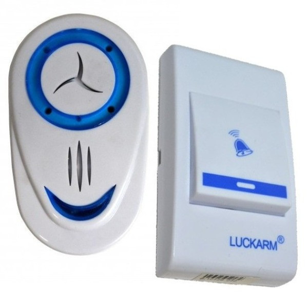 Беспроводной дверной звонок LUCKARM 8853 от сети 50 м, 32 мелодии, водонепроницаемый, световой сигнал