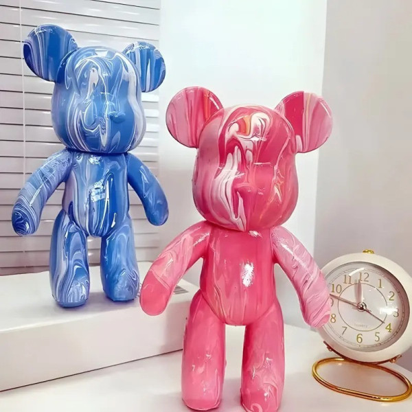 Набір Флюїдний DIY мишка 23 см  забарвлення ведмежа, набір для творчості, Fluid Bear