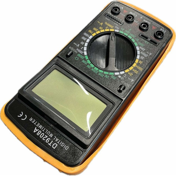 Мультиметр DT-9208A цифровой тестер напряжения, тока, сопротивления, частоты, температуры с подсветкой