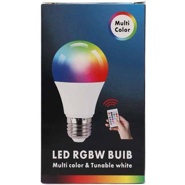 Светодиодная лампа RGB MAG-719 Anslut E27 с пультом, 16 цветов, регулировка яркости, декоративное освещение