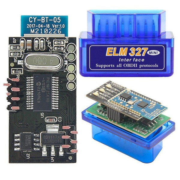 Автосканер ELM327 v2.1 Bluetooth OBD2 діагностичний адаптер для Android і Windows, читання і скидання помилок ЕБУ