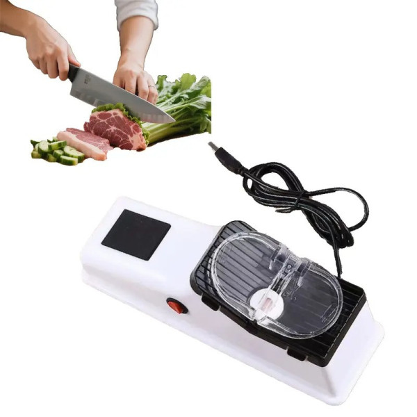 Электрическая USB точилка для ножей и ножниц Electric Knife Sharpener с 3 режимами заточки