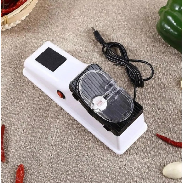 Электрическая USB точилка для ножей и ножниц Electric Knife Sharpener с 3 режимами заточки