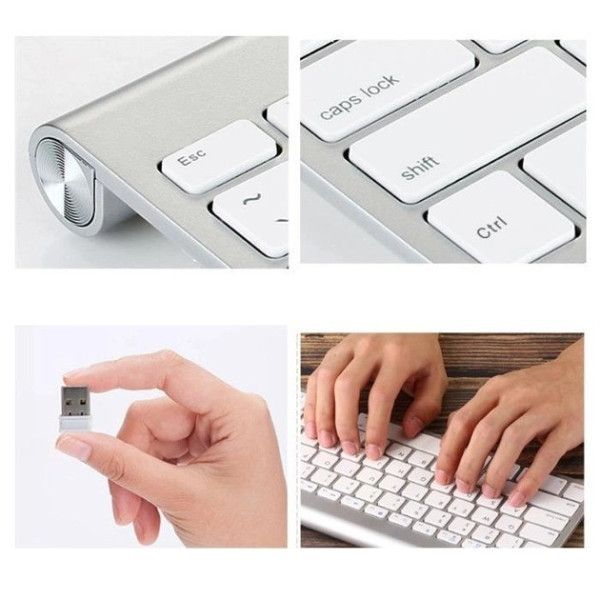 Беспроводная клавиатура и мышь Weibo WB-8066 с USB-ресивером, набор для ПК, ноутбука и планшета, 2.4 ГГц