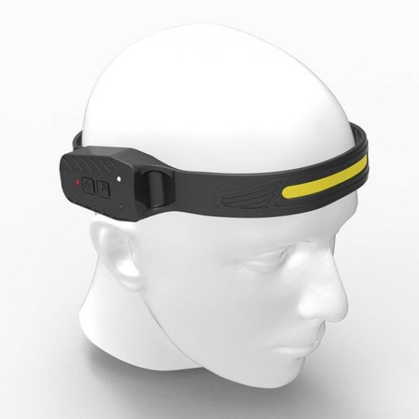 Налобный фонарь BL G28 XPE+COB с сенсором движения, аккумуляторный, USB зарядка