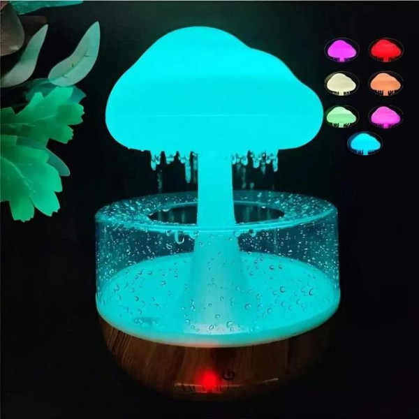 Ночник увлажнитель Cloud Rain Humidifier с эффектом дождя и подсветкой