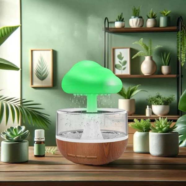 Ночник увлажнитель Cloud Rain Humidifier с эффектом дождя и подсветкой