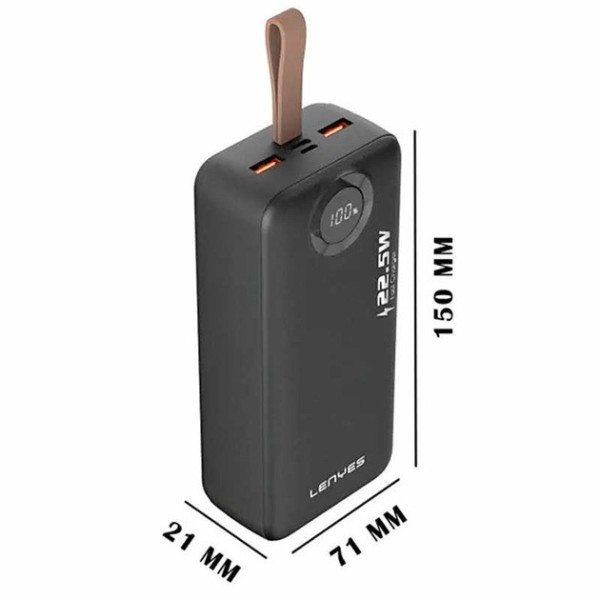 Power Bank LENYES PX387D внешний аккумулятор 30000 мАч компактный