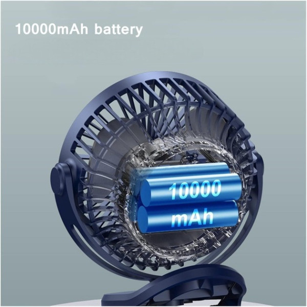 Вентилятор аккумуляторный с LED подсветкой VHG F03