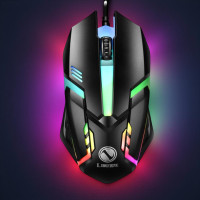Игровая проводная мышка X3 с LED-подсветкой 1200 DPI USB черная