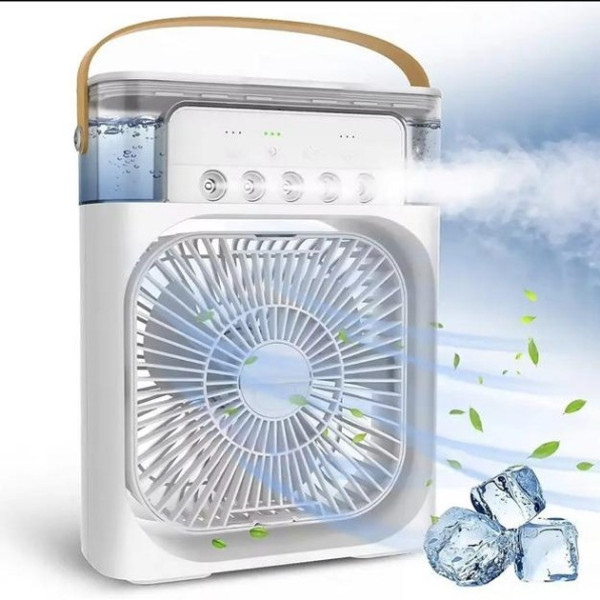 Мини кондиционер-увлажнитель AIR COOLER FAN 4-в-1, резервуар 600 мл, LED подсветка