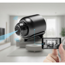Бездротова Wi-Fi IP-камера X5, 160° кут огляду, нічне бачення, датчик руху, чорна