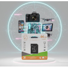 Карта памяти MicroSDXC 64 GB T&G UHS-I Class 10 + адаптер SD  Скорость до 100 МБ/с