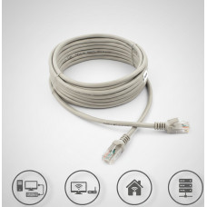 Інтернет-кабель патч-корд UTP RJ45 CAT5e LAN 10 м, мідний, для під'єднання Ethernet-мережі