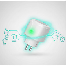 Розетка умная Wi-Fi с таймером и счетчиком энергии Tuya 20А