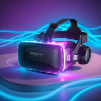 Очки виртуальной реальности VR Shinecon с пультом черные
