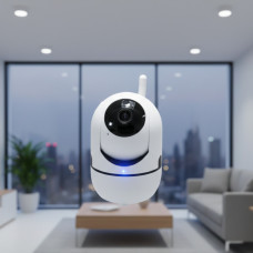 Камера відеоспостереження QC011 IP CAMERA Wifi Бездротова поворотна відеокамера з інфрачервоним підсвічуванням, нічною зйомкою та