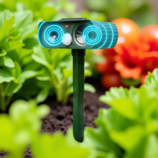 Ультразвуковой отпугиватель грызунов и животных Solar Animal Repeller на солнечной энергии