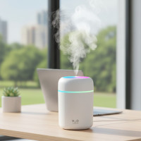 Ультразвуковой увлажнитель W-261 с подсветкой с USB цвет Коралловый
