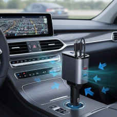 Автомобильное зарядное устройство Hugeel HG-CC12 для прикуривателя, 66 Вт, QC 3.0, PD, Type-C/Lightning