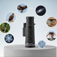 Ударопрочный компактный монокуляр с треногой и клипсой для смартфона Panda Vision PRO 40x60 Монокуляр
