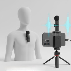 Мікрофон петличний бездротовий з адаптером Lightning Type-C K9 Wireless Lavalier