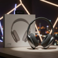 Бездротові Bluetooth-навушники P9 Macaron з мікрофоном, MP3, AUX, складані, повнорозмірні