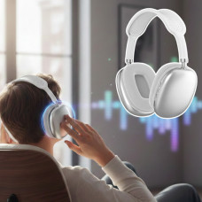 Навушники бездротові стерео Bluetooth з кейсом і MP3 функцією Macaron P9 Max