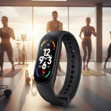 Спортивний фітнес-браслет Smart Band M7 з пульсометром та тонометром для тренувань