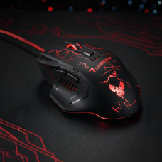 Мишка дротова ігрова GAMING MOUSE X7 1.5 м Чорна з підсвіткою