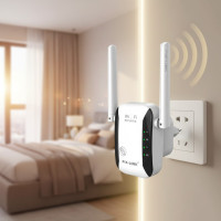 Репитер Wi-Fi LV-WR29 с вилкой для розетки и функцией увеличения диапазона беспроводного сигнала