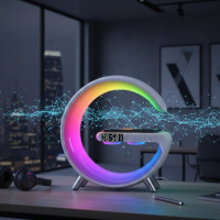 Многофункциональная лампа ночник Smart Light Sound Machine 5 в 1 с беспроводной зарядкой 15W и колонка