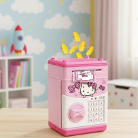 Электронный Сейф копилка с кодовым замком "Hello Kitty"