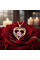 Ожерелье женское золотое с кулоном и розовым цирконием Heart Love