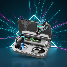 Сенсорні бездротові Bluetooth навушники із зарядним кейсом TWS BTH-F9-5 Black