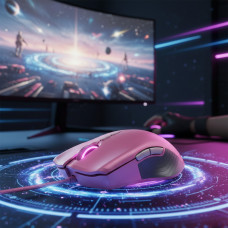 Геймерська ігрова миша з підсвічуванням Lancehead Tournament Edition Pink USB