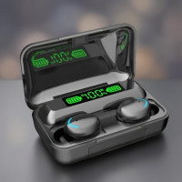Сенсорные беспроводные наушники с Bluetooth и зарядным кейсом TWS BTH-F9-5 Black