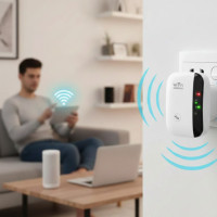 Беспроводной Репитер Wi-Fi Wireless-N расширитель диапазона Wi-Fi сети ретранслятор 802.11N/B/G 2dBi