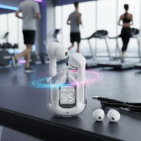 Наушники Air31 XT16 Bluetooth 5.0, ENC, Type-C, 20 ч работы, водозащита IPX4